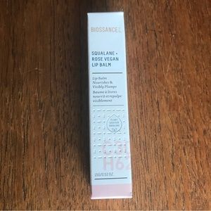 NWT. New un-opened Biossance squalane + Rose vegan lip balm.